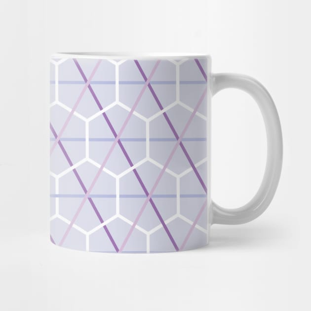 Lilac Honeycomb Criss Cross Pattern by michelletabares